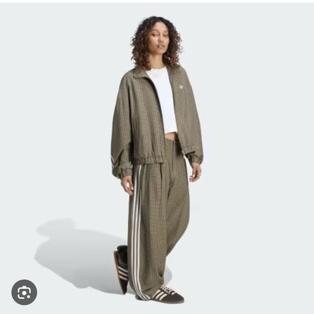 NWT Adidas Olive Checks Tracksuit